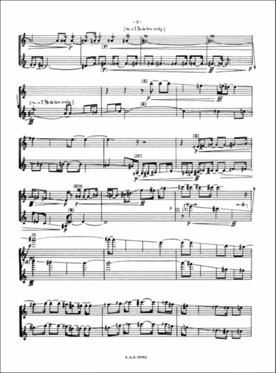 Mikka S Pour Violon Solo Violin Solo scores gallery preview page 3