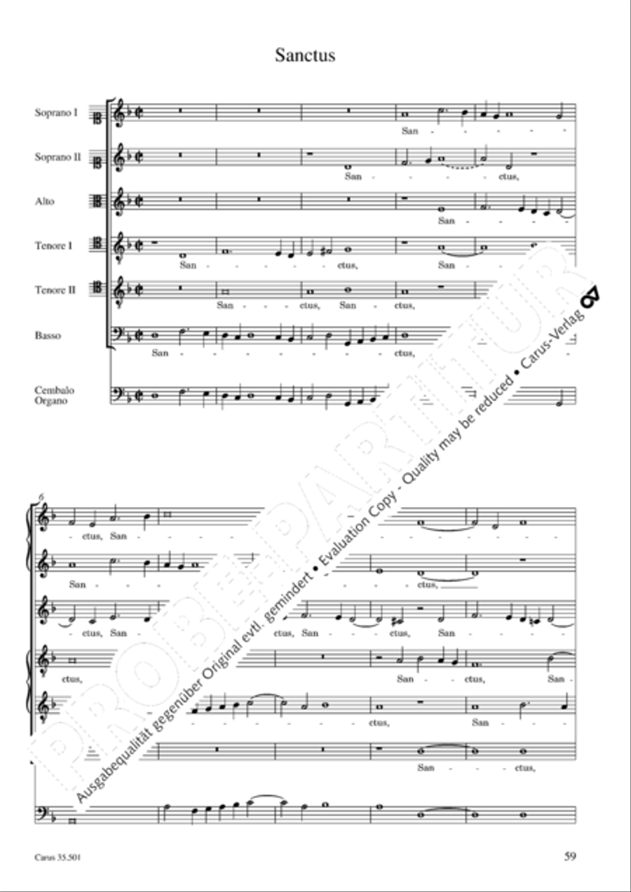 Palestrina: Masses and individual movements Score scores gallery preview page 74