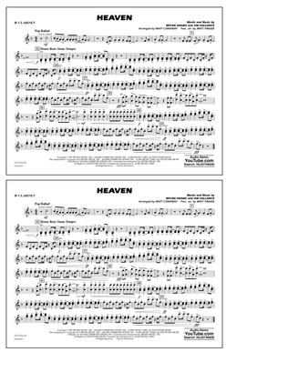 Book cover for Heaven (arr. Conaway & Finger) - Bb Clarinet