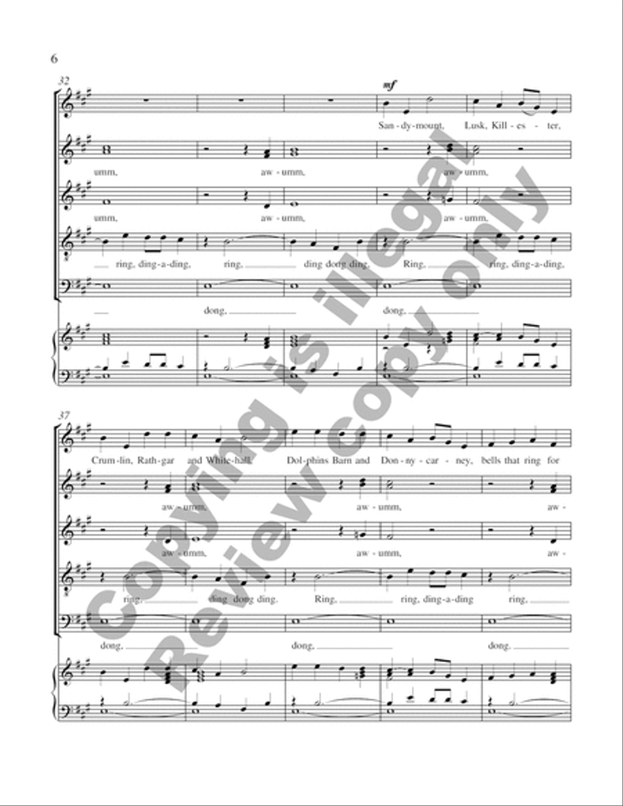 Dublin Bells Carol Dublin Bells Carol Divisi scores gallery preview page 10