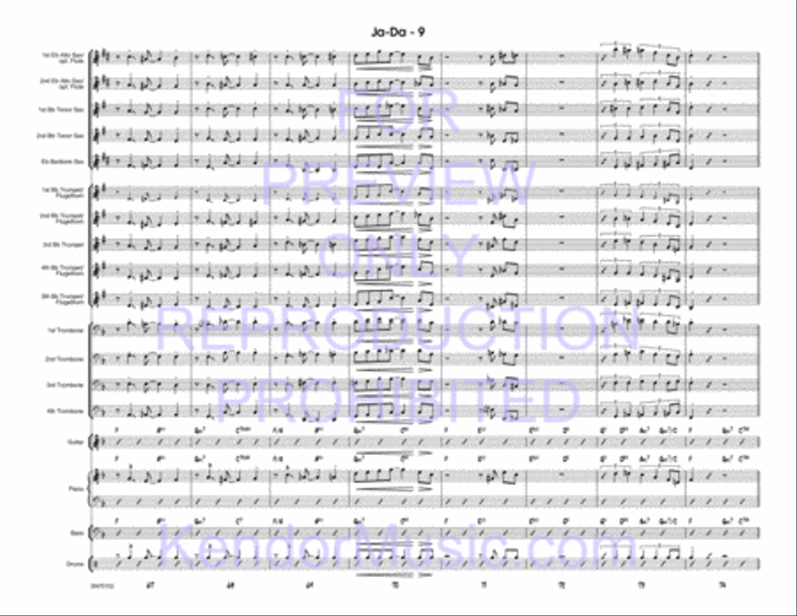 Ja-Da Jazz Ensemble scores gallery preview page 10