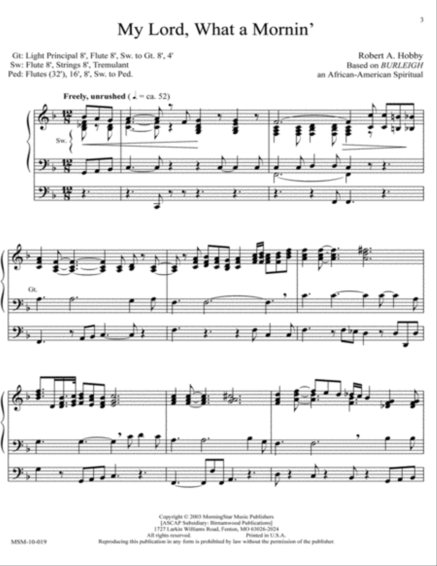 Three Advent Preludes Organ scores gallery preview page 2