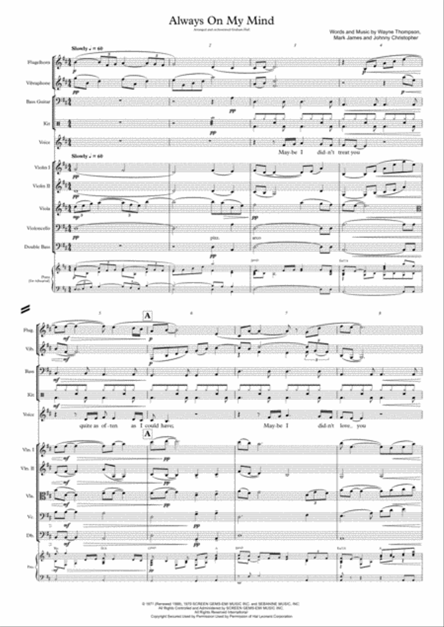 Always On My Mind Large Ensemble scores gallery preview page 2