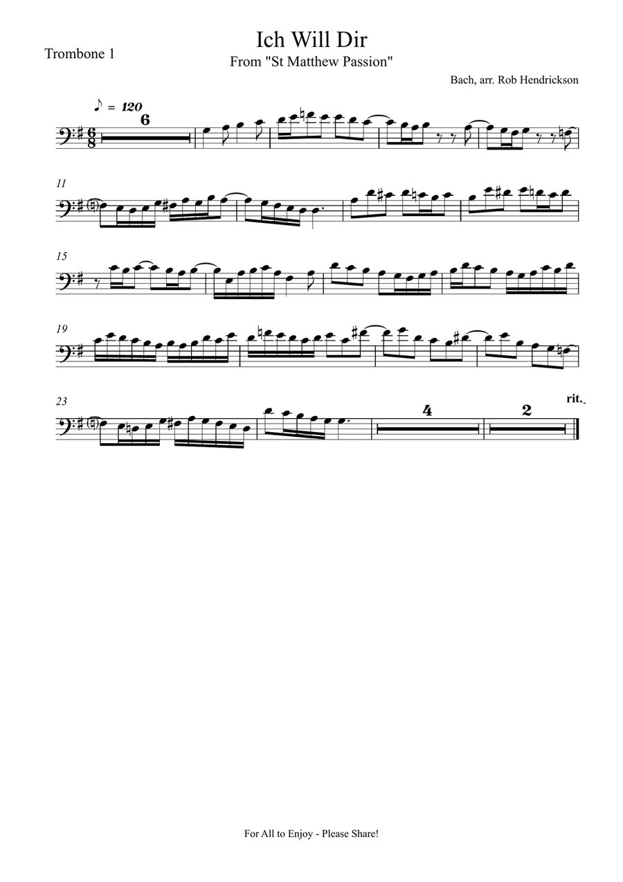Ich Will Dir Mein Herze Schenken Brass Quartet scores gallery preview page 4