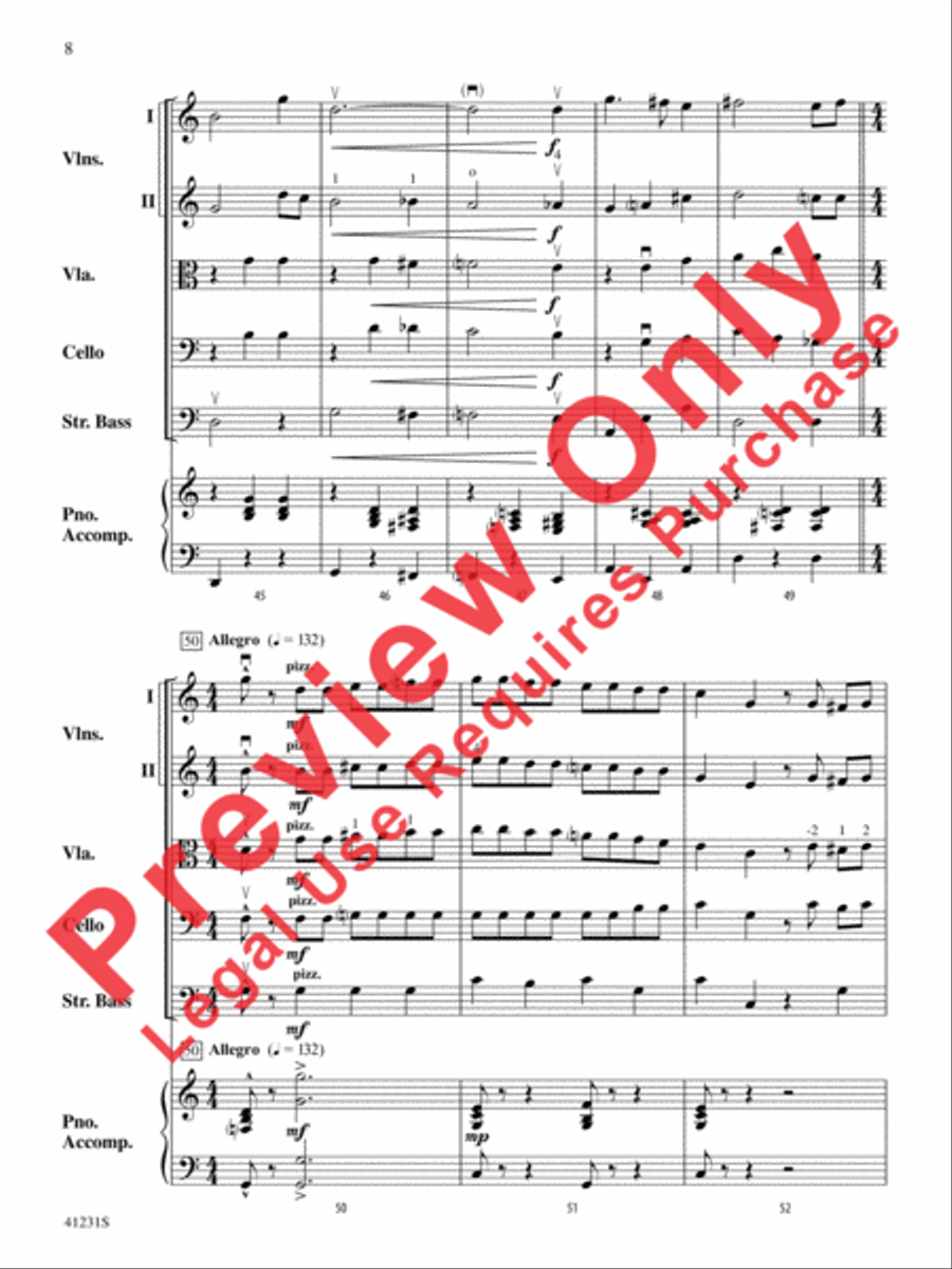 Let It Snow! Let It Snow! Let It Snow! String Orchestra scores gallery preview page 9