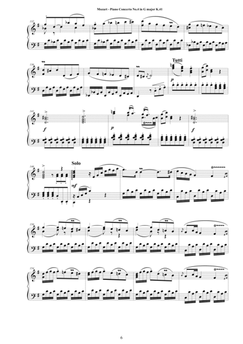 Mozart - Piano Concerto No.4 in G major K.41 - Piano Version image number null