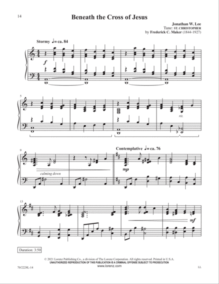 Jesus, Priceless Treasure Piano Solo scores gallery preview page 5