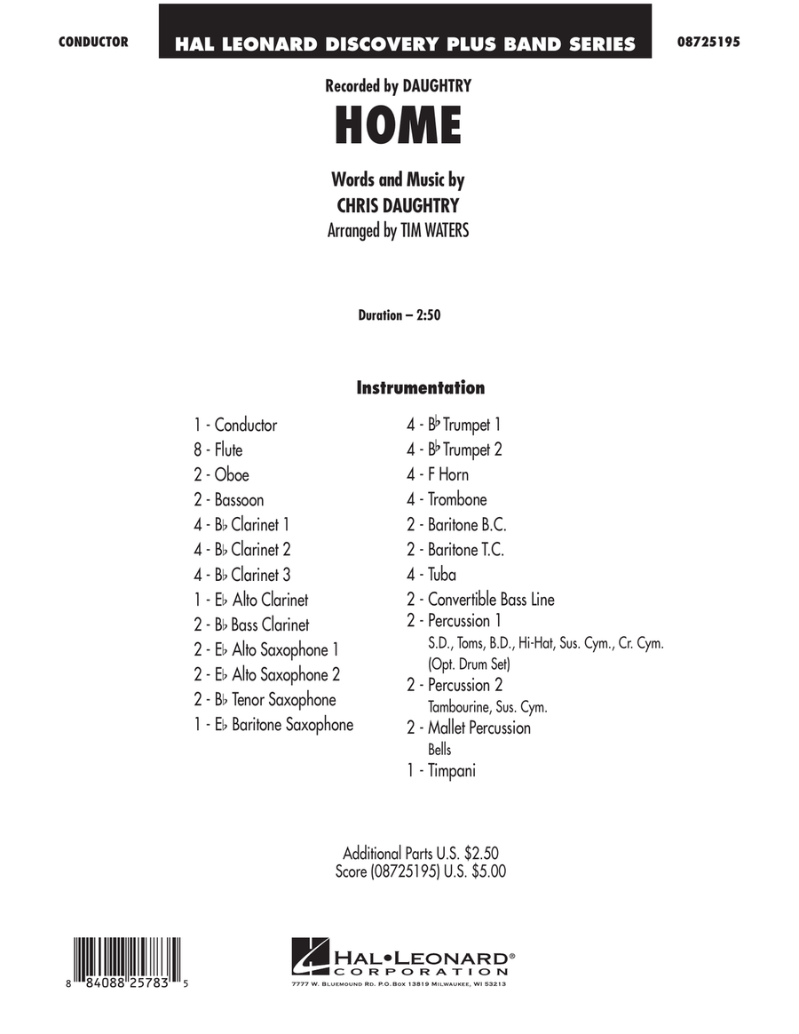 Home - Full Score Concert Band scores gallery preview page 1