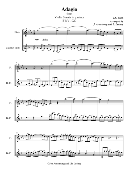Adagio from Sonata in G minor
