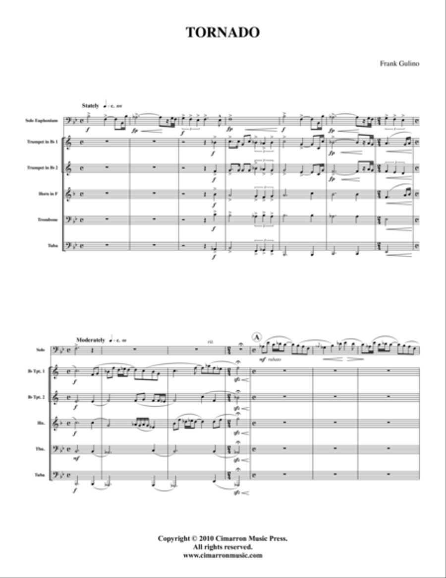 Tornado Brass Quintet scores gallery preview page 1