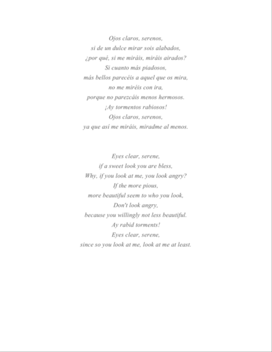 Ojos claros, serenos 4-Part scores gallery preview page 2