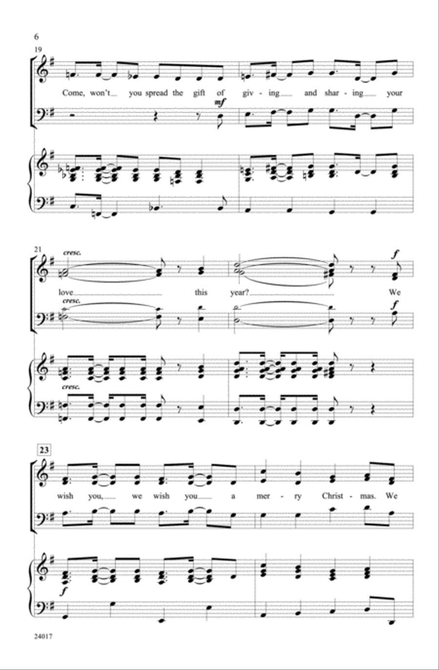 We Wish You 3-Part scores gallery preview page 5