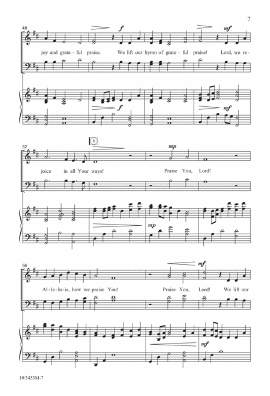 We Rejoice in All Your Ways 4-Part scores gallery preview page 7