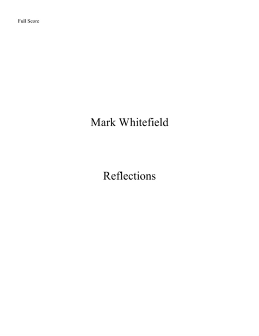 Reflections Woodwind Quintet scores gallery preview page 1