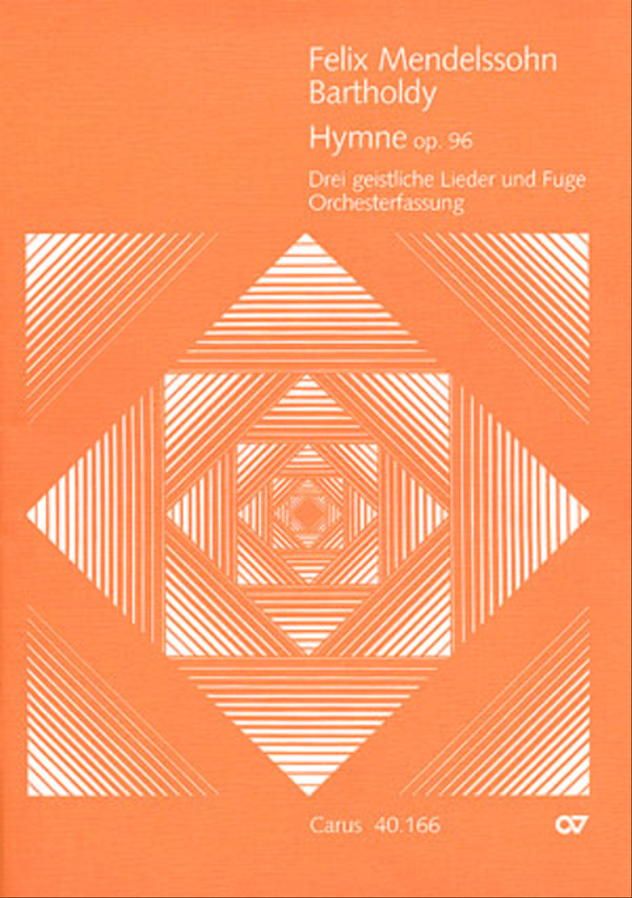 Hymn; Three sacred songs; fugue (Hymne; Drei geistliche Lieder und Fuge) Orchestra scores gallery preview page 1