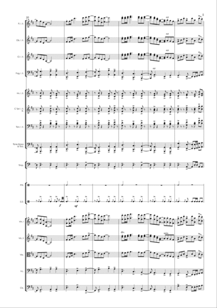 Festive Overture - Lutherstadt Wittenberg 2017 Full Orchestra scores gallery preview page 6