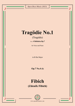 Fibich-Tragödie No.1,in B flat Major