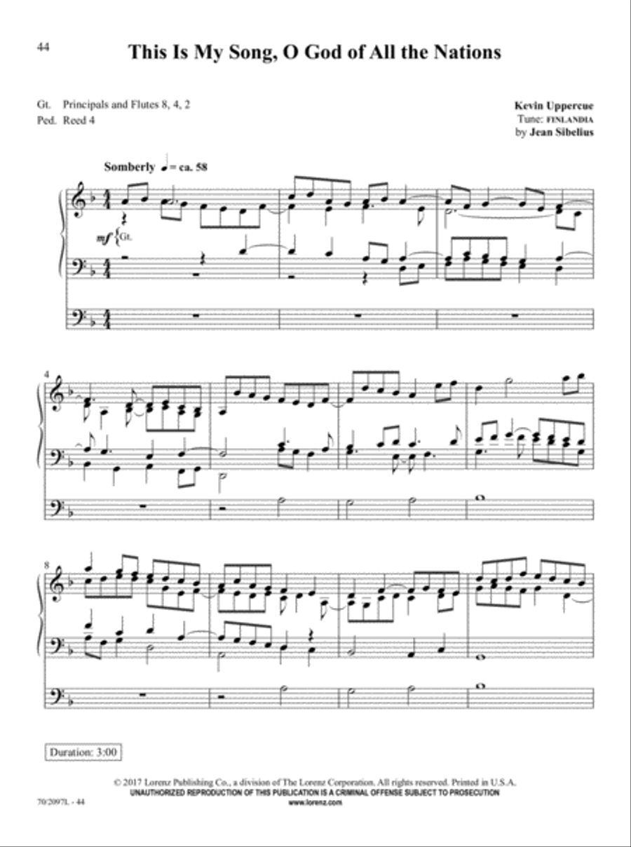 The Sacred Organ Library, Vol. 3 Organ Solo scores gallery preview page 13