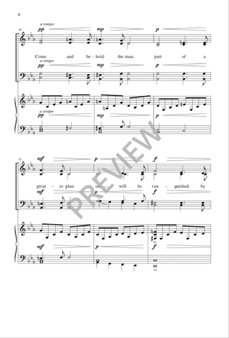 Come, Behold the Lamb Come, Behold the Lamb 4-Part scores gallery preview page 9