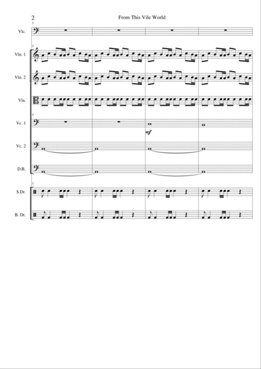 From This Vile World - Score Only Chamber Orchestra scores gallery preview page 3