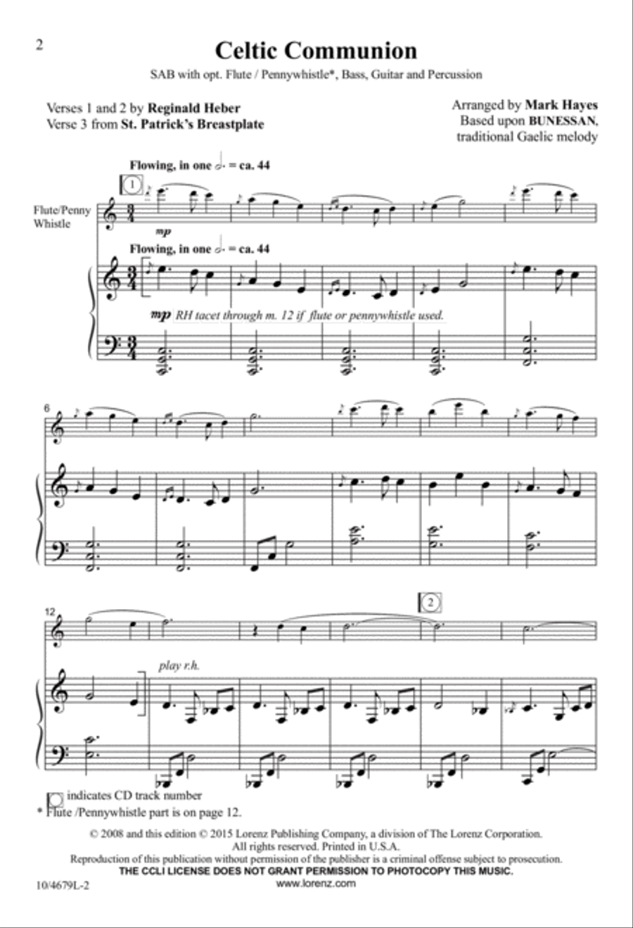 Celtic Communion 3-Part scores gallery preview page 2