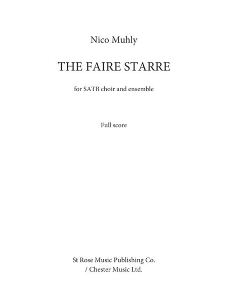 The Faire Starre (Study Score) Choir scores gallery preview page 3