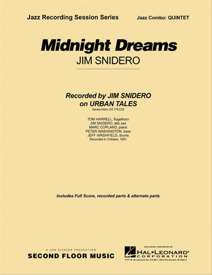Midnight Dreams Jazz Ensemble scores gallery preview page 1