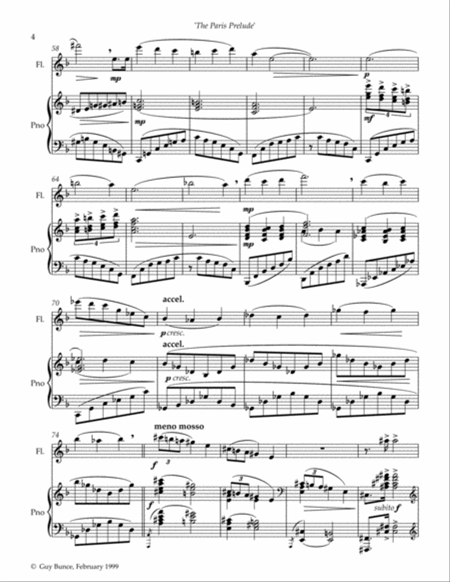 The Paris Prelude The Paris Prelude Flute Solo scores gallery preview page 4