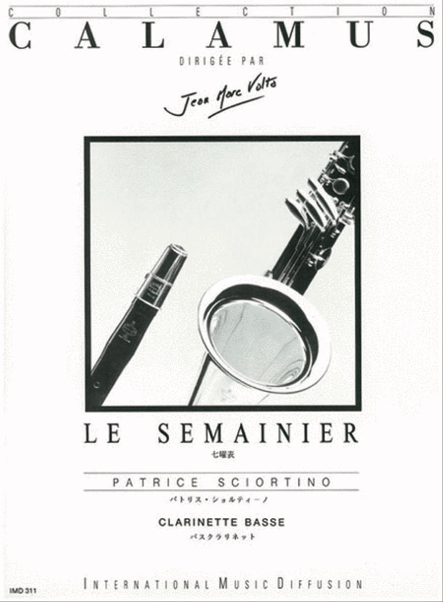 Le Semainier Le Semainier Bass Clarinet scores gallery preview page 1