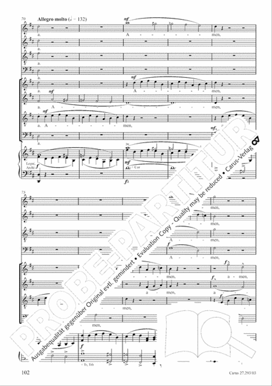 Stabat mater 4-Part scores gallery preview page 109