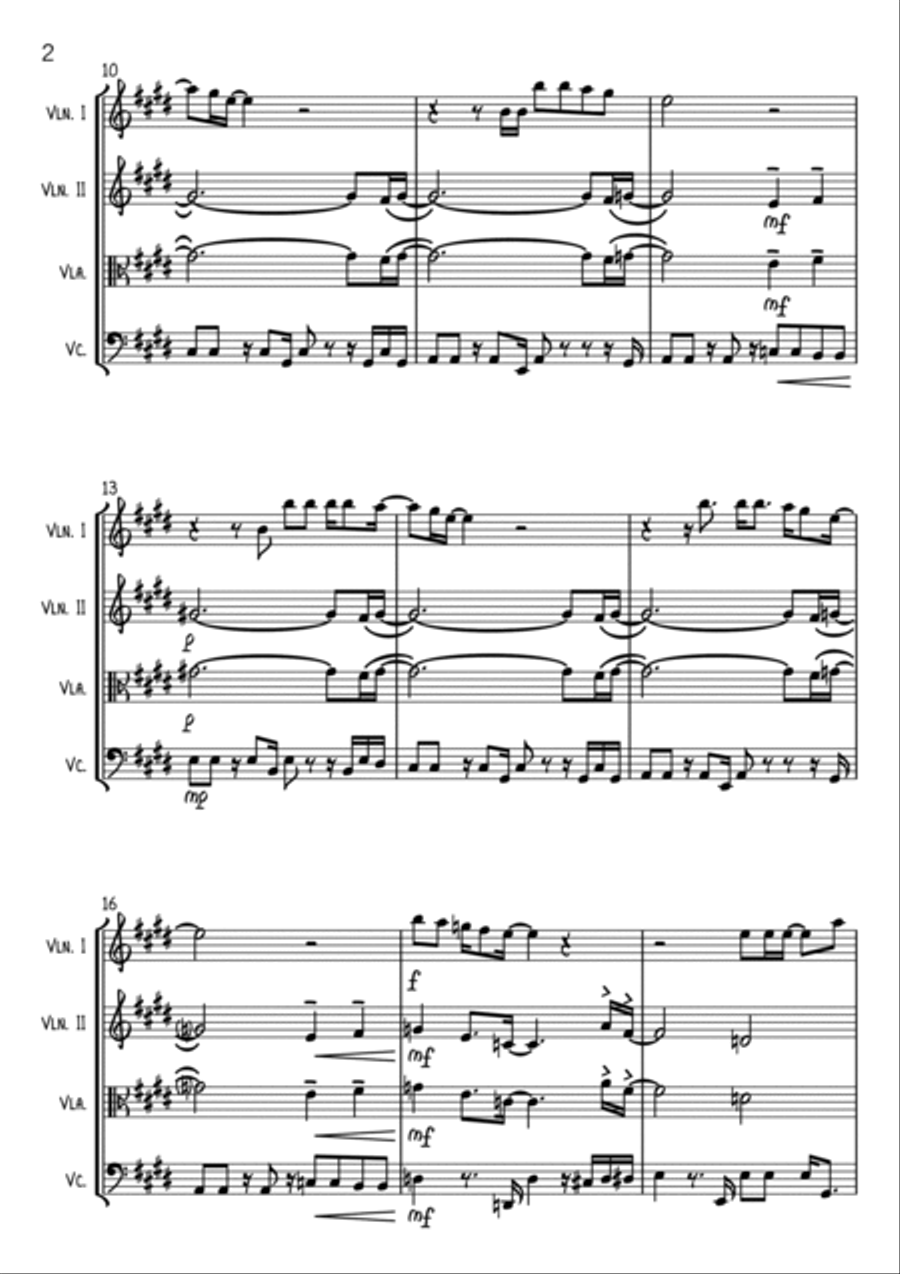 Lovely Day String Trio scores gallery preview page 2