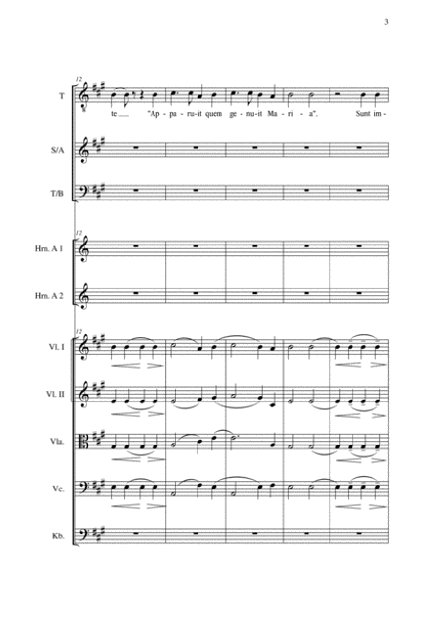 Pueri concinite Pueri concinite Chamber Orchestra scores gallery preview page 5