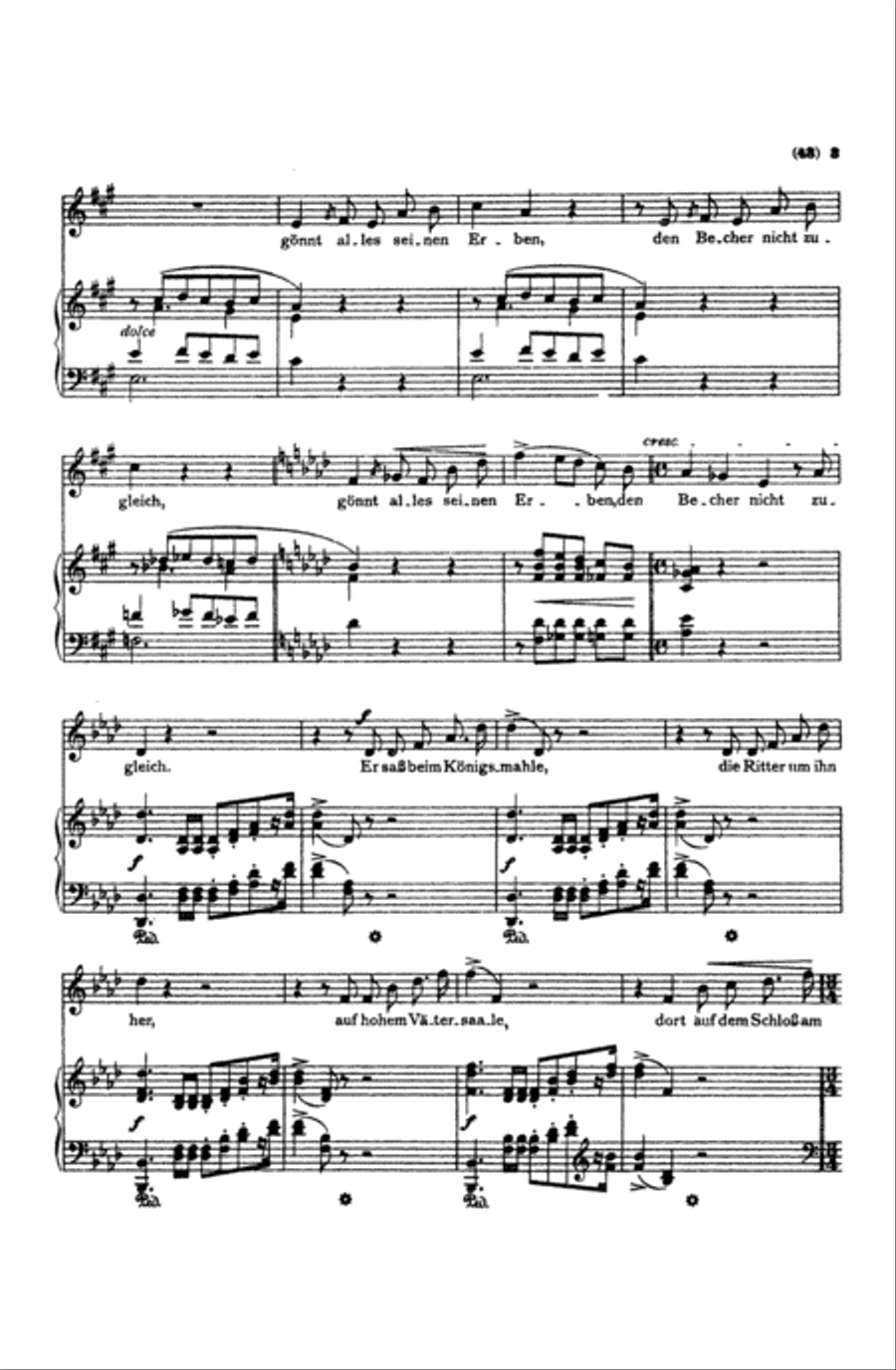 Liszt: Songs, Volume III, Nos. 1-22 (German) Voice scores gallery preview page 3