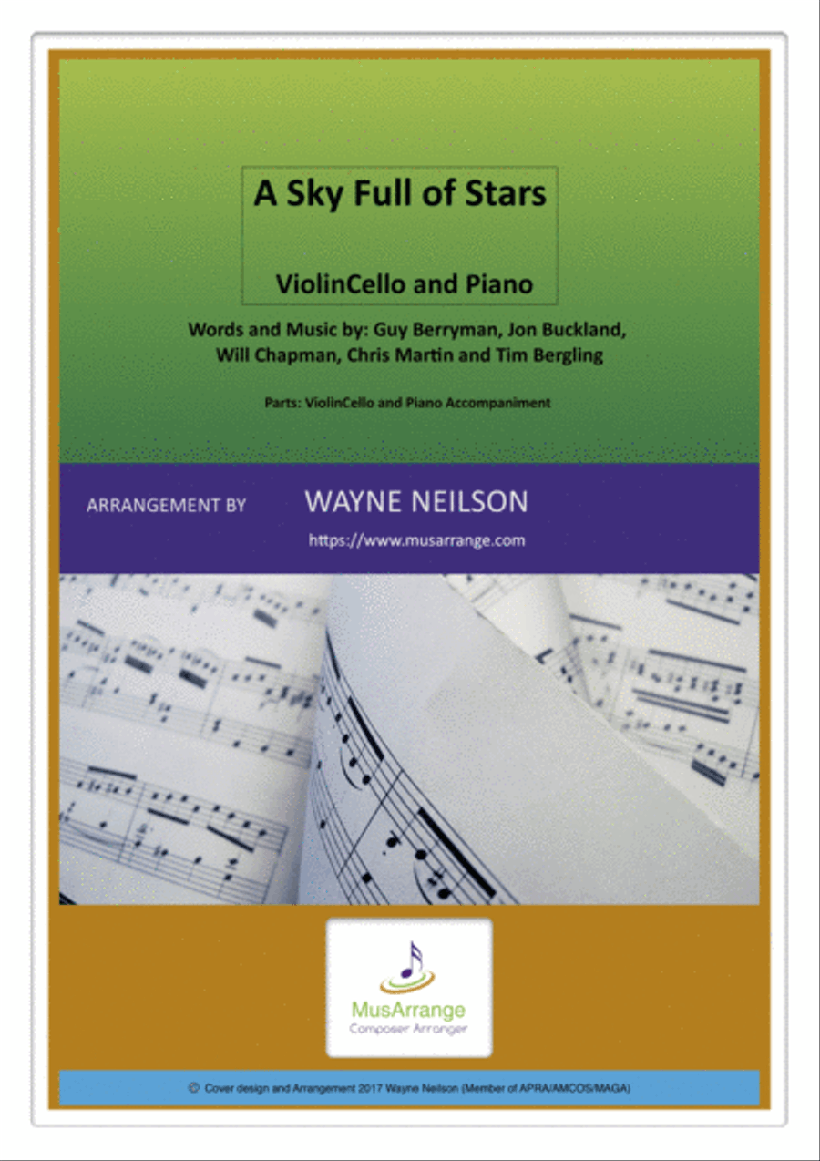 A Sky Full Of Stars Piano scores gallery preview page 1