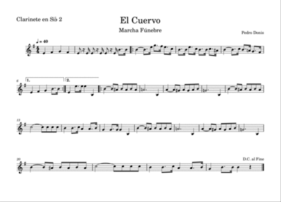 El Cuervo marcha fúnebre Concert Band scores gallery preview page 3