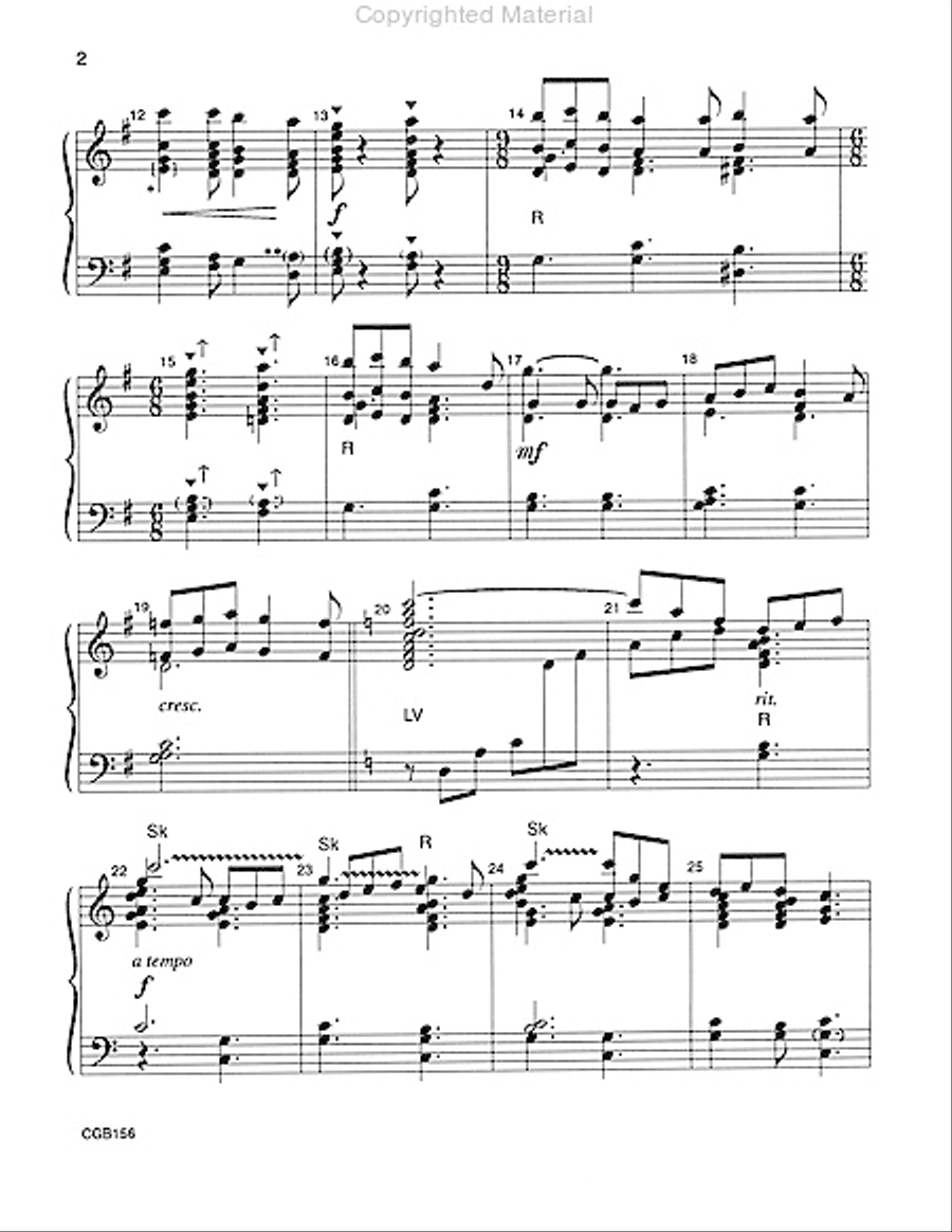 Bring a Torch, Jeanette, Isabella Handbell Choir scores gallery preview page 3