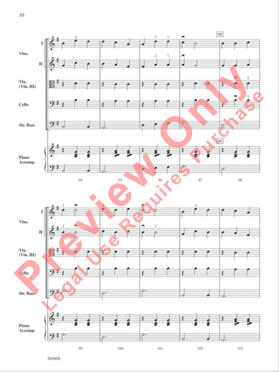 A Merry-achi Christmas String Orchestra scores gallery preview page 11