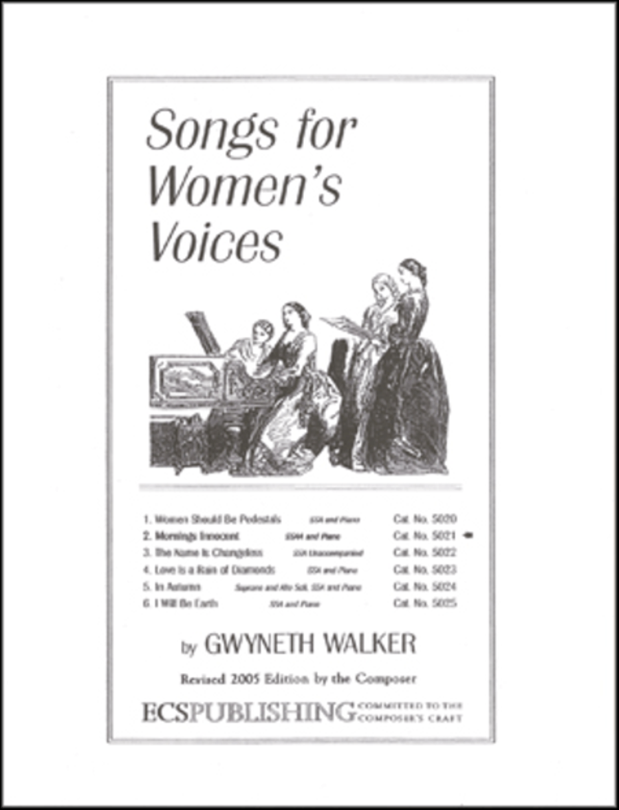 Mornings Innocent (Choral Score) SSAA scores gallery preview page 1