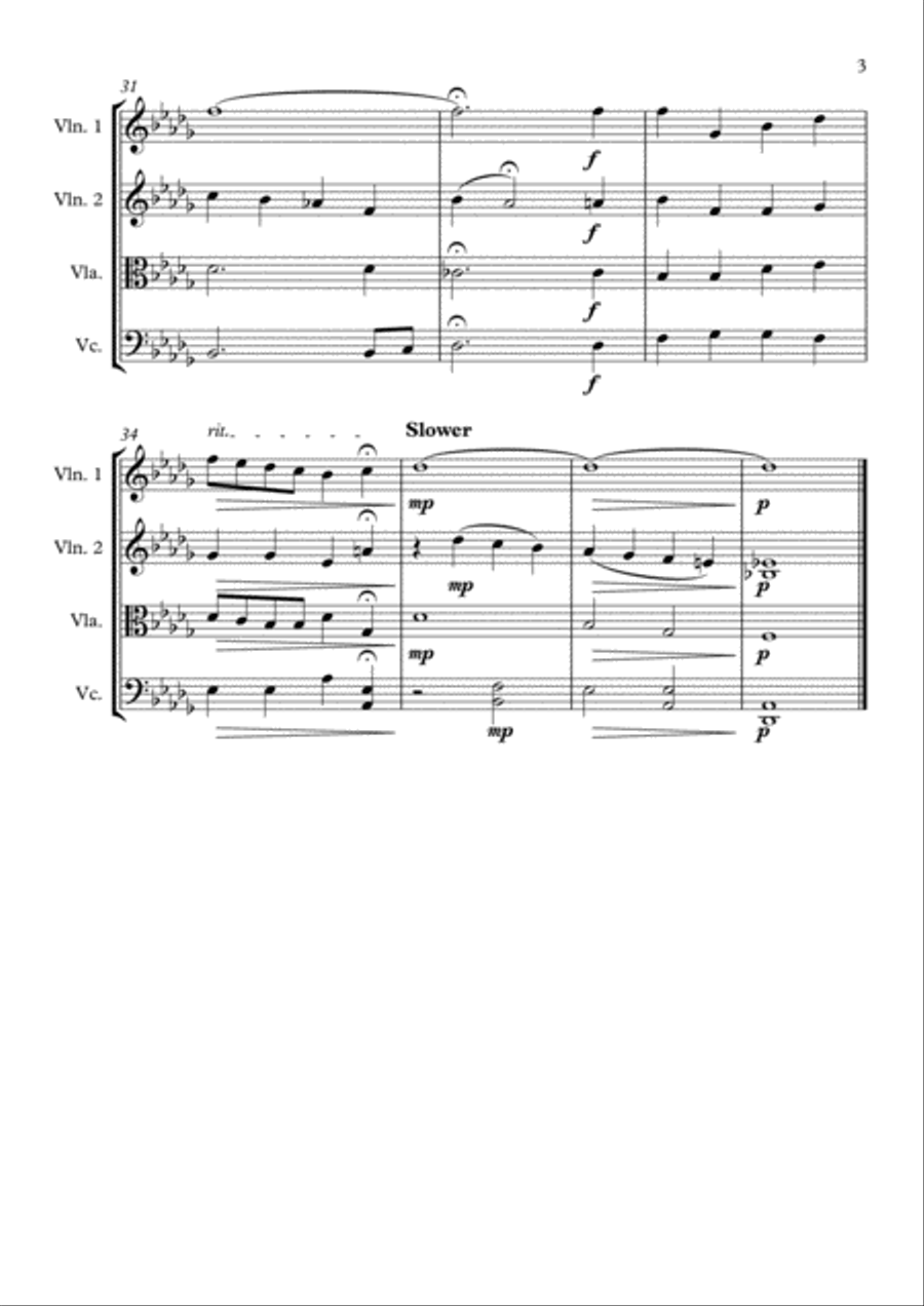 Have Yourself A Merry Little Christmas from MEET ME IN ST. LOUIS String Quartet scores gallery preview page 3