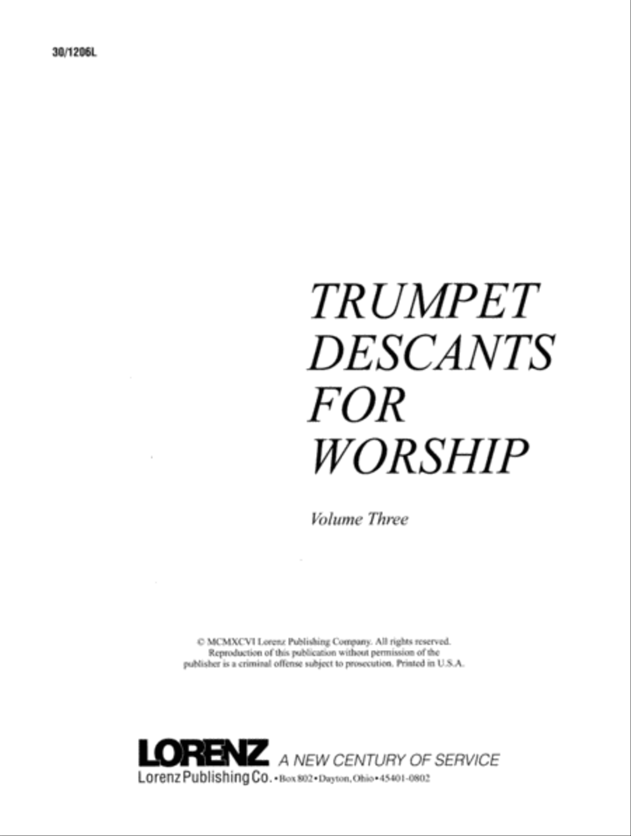Trumpet Descants for Worship III Trumpet Solo scores gallery preview page 3