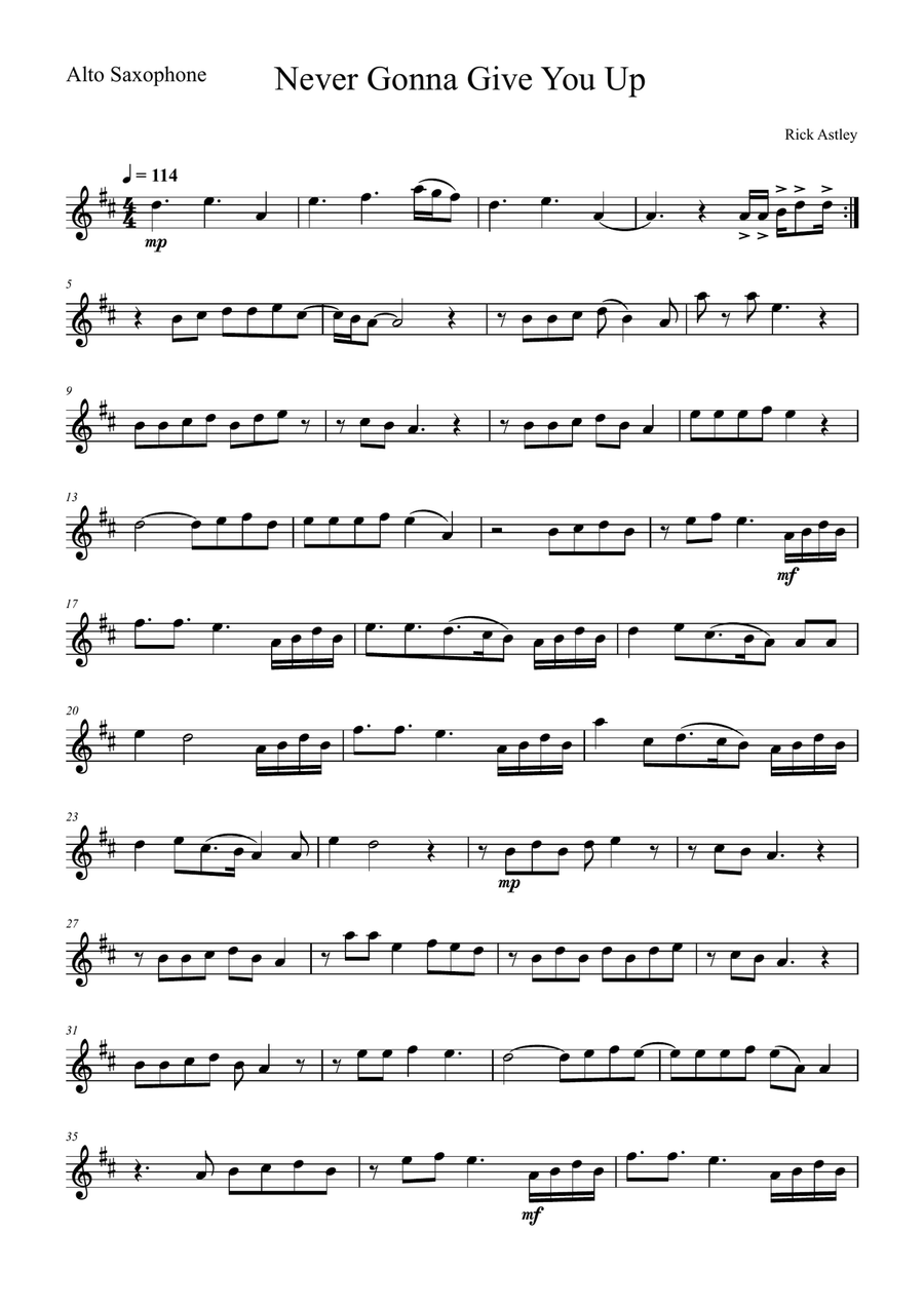 Never Gonna Give You Up