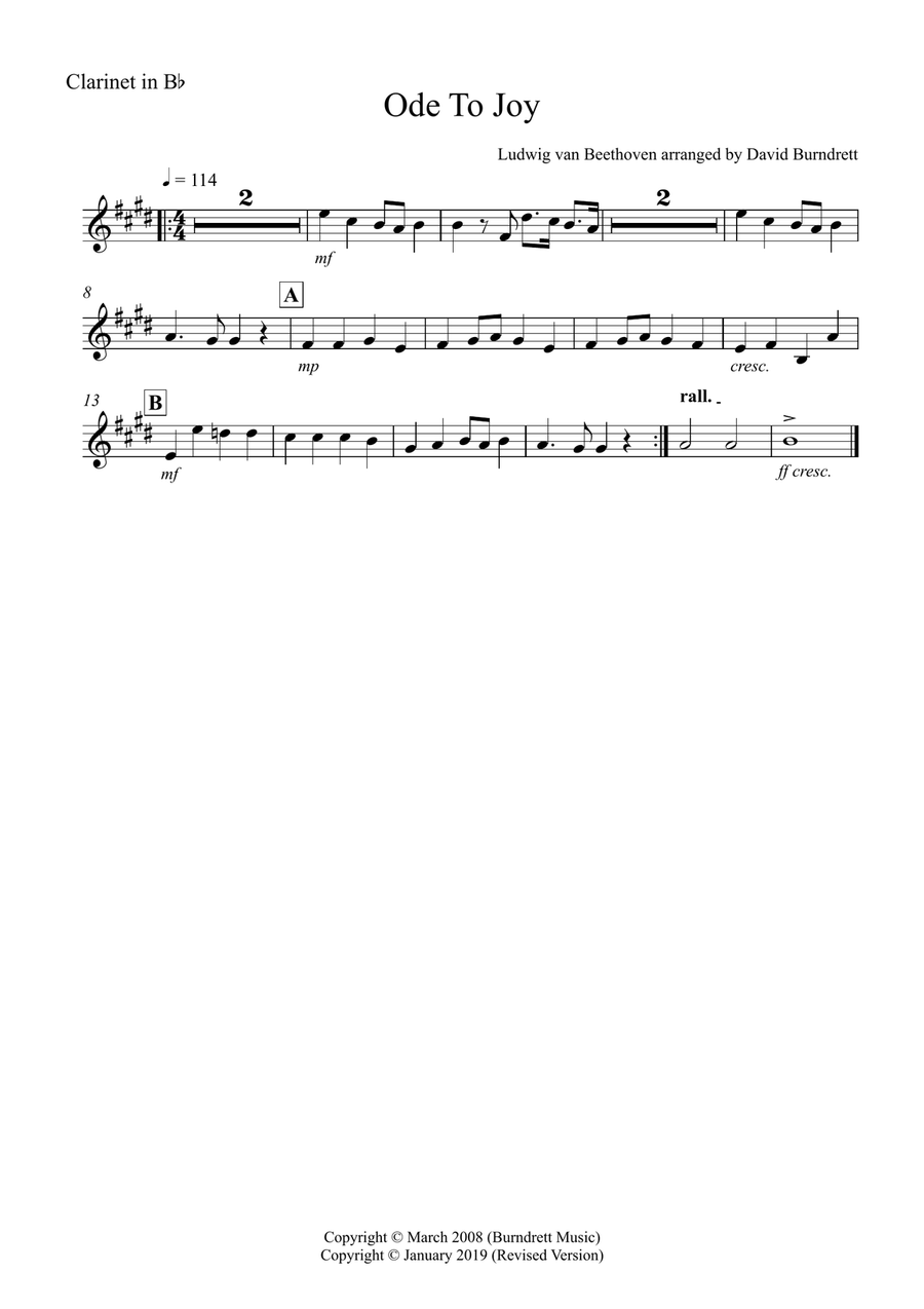 Ode To Joy for School Orchestra Full Orchestra scores gallery preview page 6