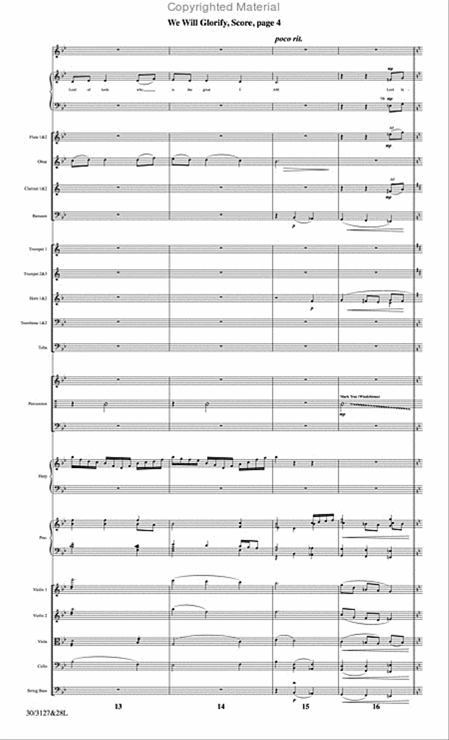 We Will Glorify - Orchestral Score and Parts Choir scores gallery preview page 5