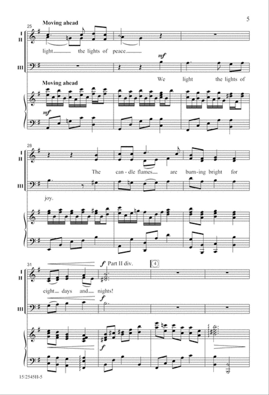 A Hanukkah Remembrance 3-Part scores gallery preview page 5