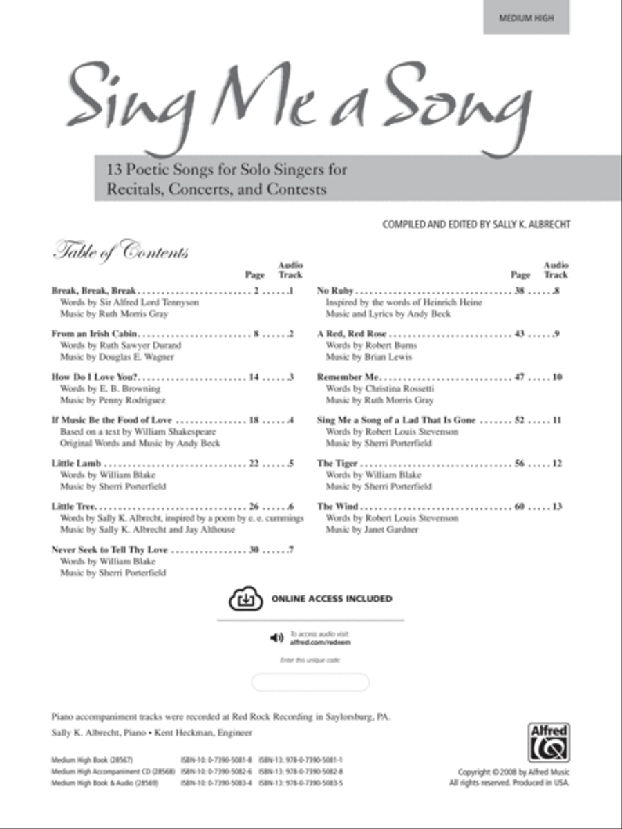 Sing Me a Song Voice scores gallery preview page 2
