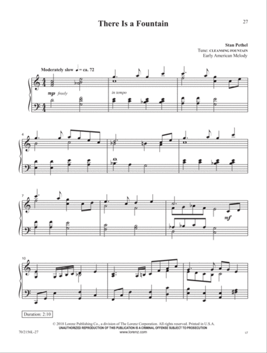 Blessed Redeemer Piano Solo scores gallery preview page 10