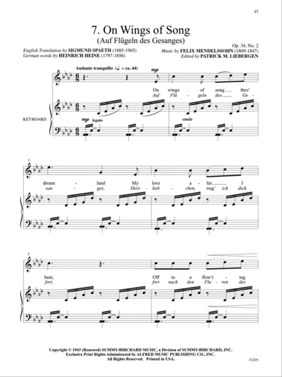 Classics for Solo Singers Medium-High Voice scores gallery preview page 4