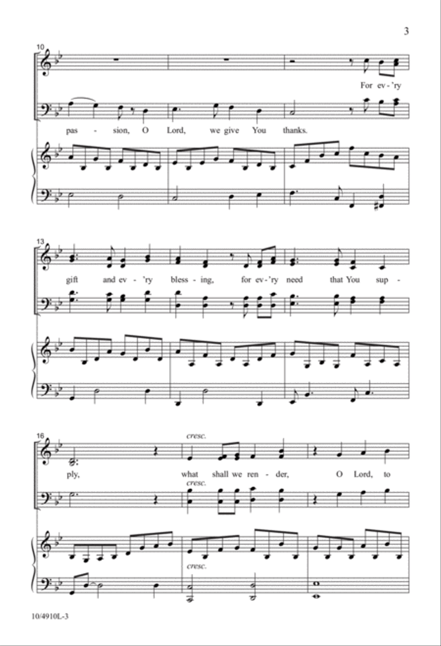 With a Heart of Thanks 4-Part scores gallery preview page 3