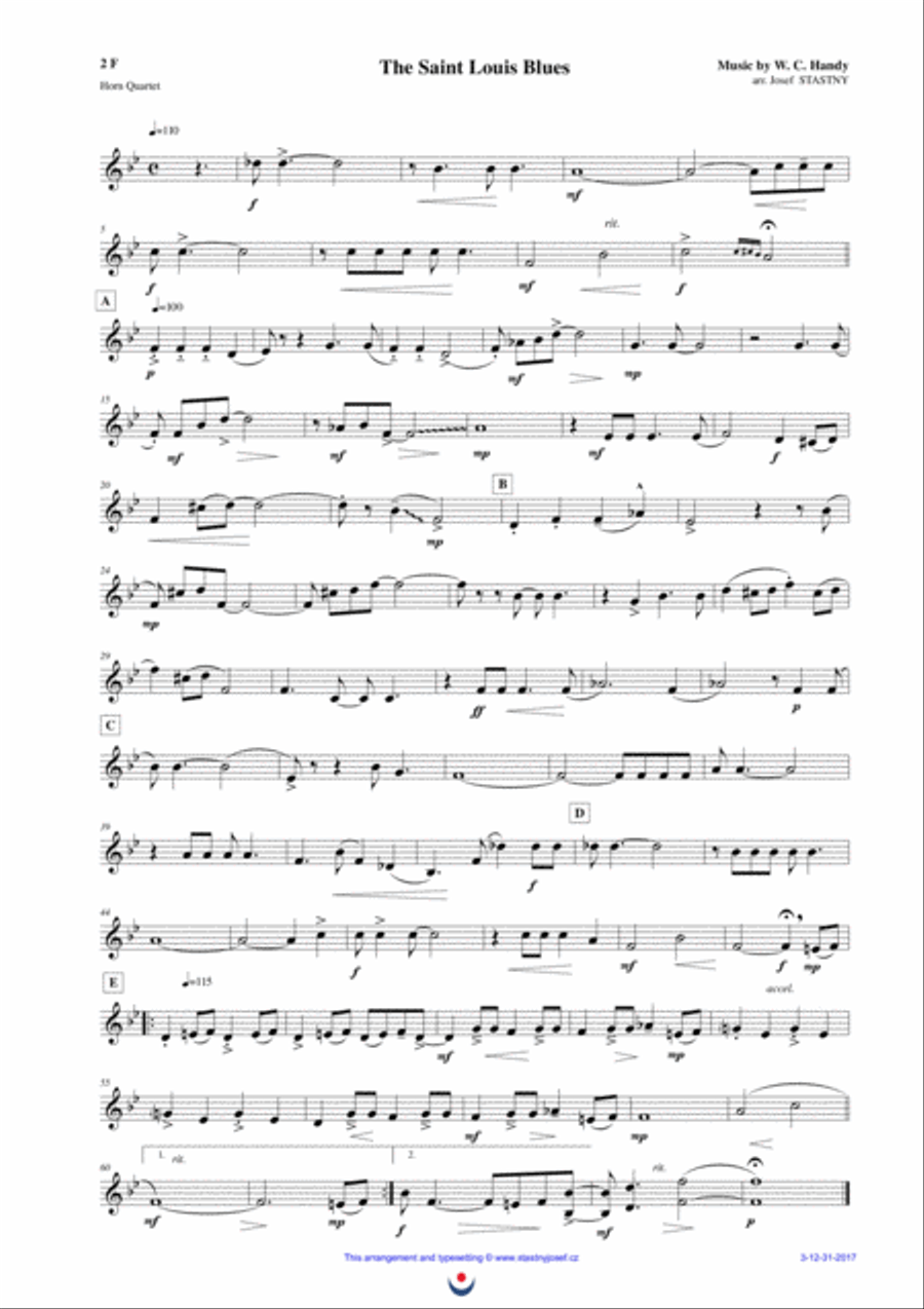The Saint Louis Blues Brass Ensemble scores gallery preview page 4