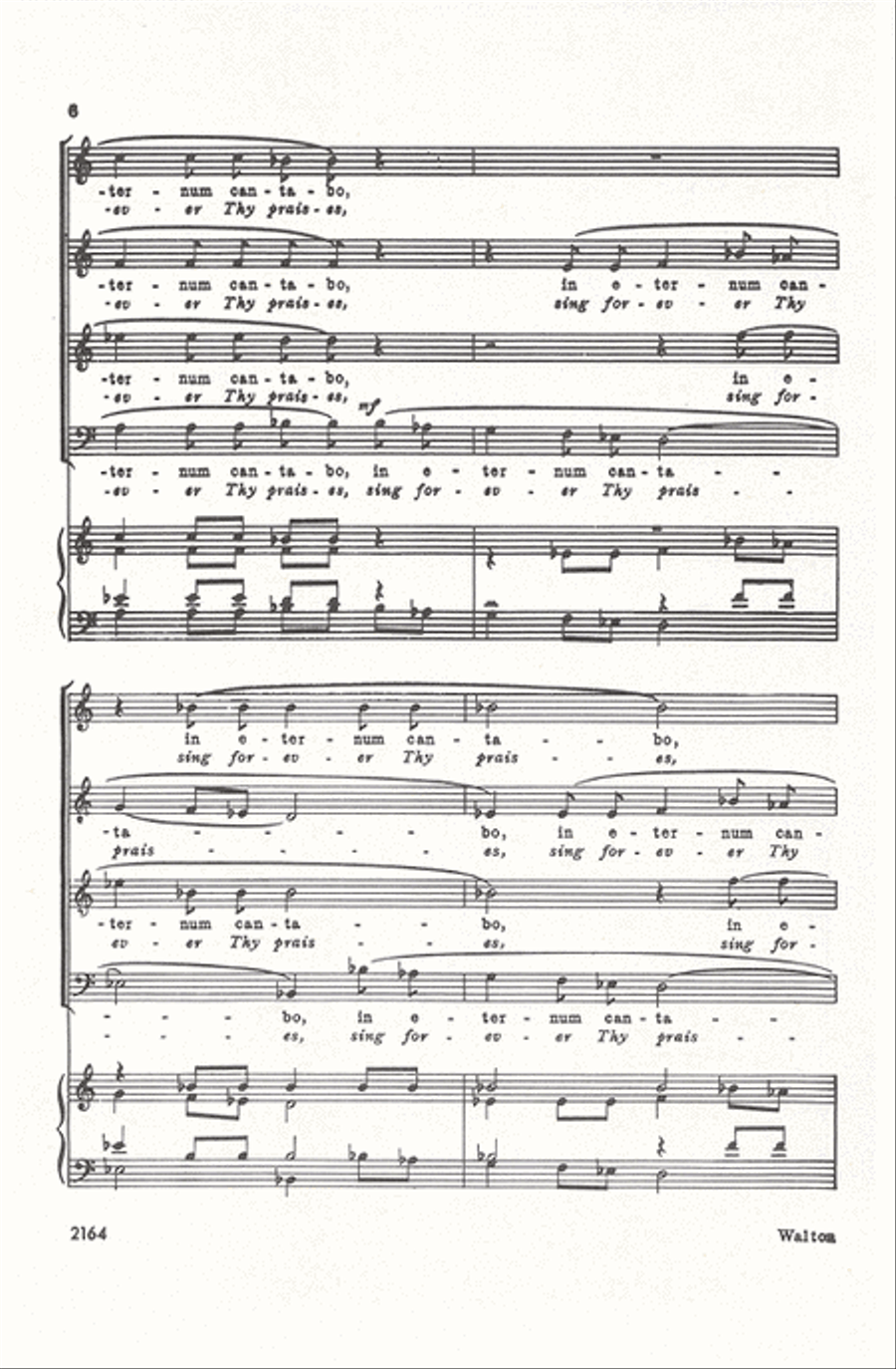 Misericordias Domini (Holy and merciful Lord) 4-Part scores gallery preview page 6
